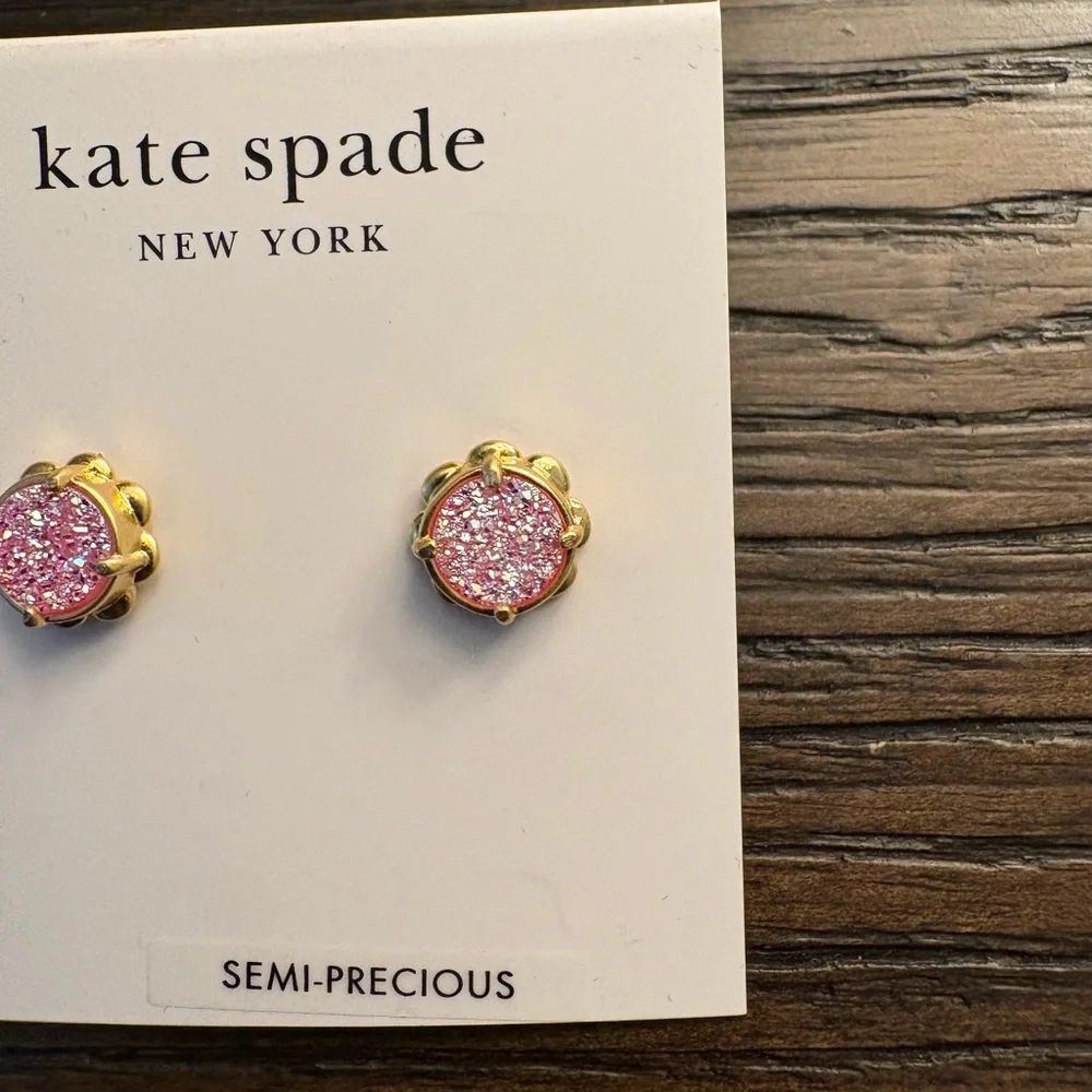 NEW Kate Spade pink stud earrings
